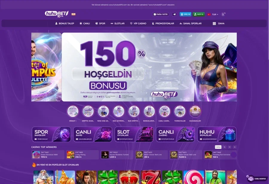 Huhubet ekran görüntüsü